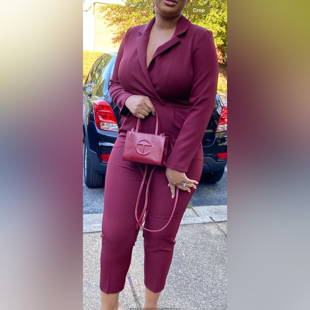 Express blazer jumpsuit